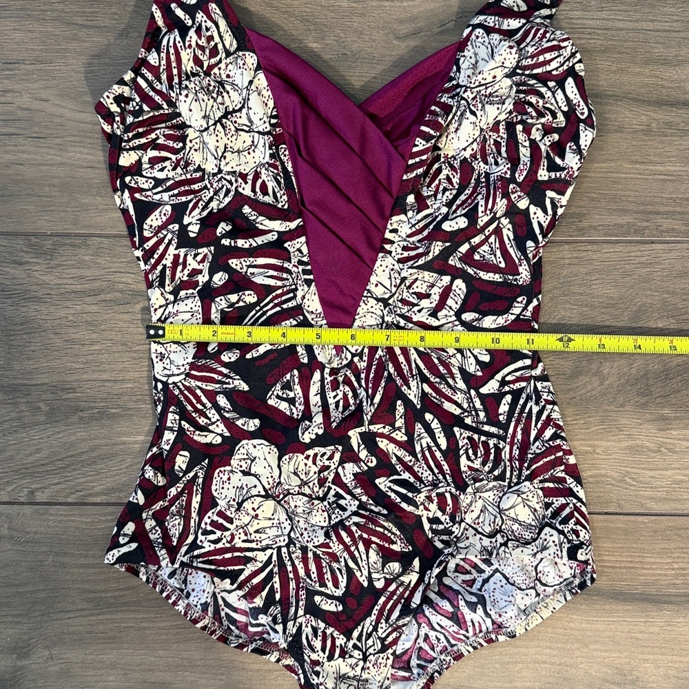 Vintage 1970s Women's One Piece Swimsuit‎ Boho Batik DEWEESE California Size 10 - Picture 9 of 16